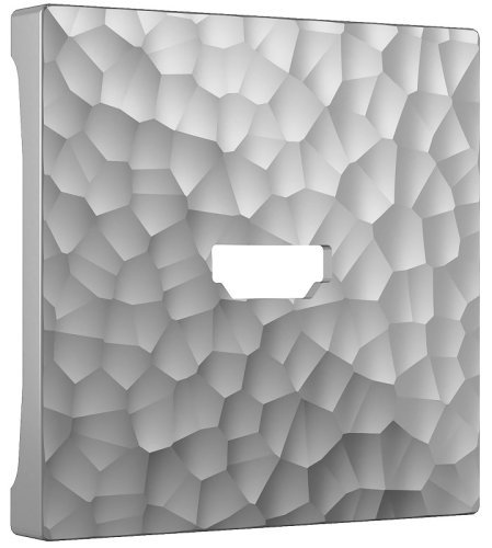 Лицевая панель Werkel Hammer для 1-м. розетки HDMI серебряный картинка